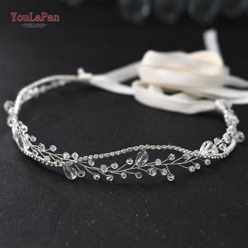 Cinturón de Diamantes Transparentes para Vestido de Bodas YouLaPan