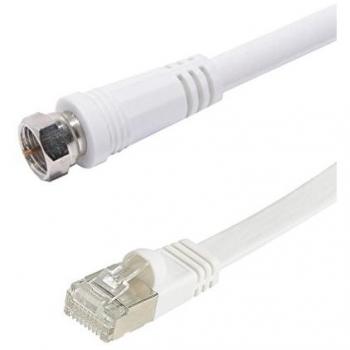 Balun RJ45 Actif, Femelle‑Mâle, Impédance 75 Ω, 30 cm