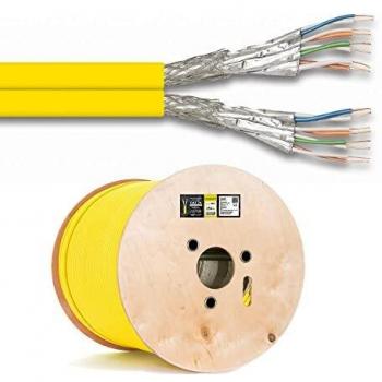 250 m CAT 7a Netzwerkkabel Kupfer, Gelb – Versorgungs