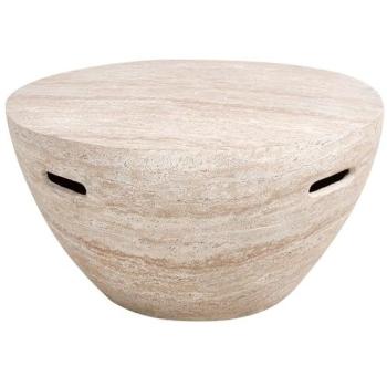 Plateau en placage travertin Imitation Pierre – Table d'appoint