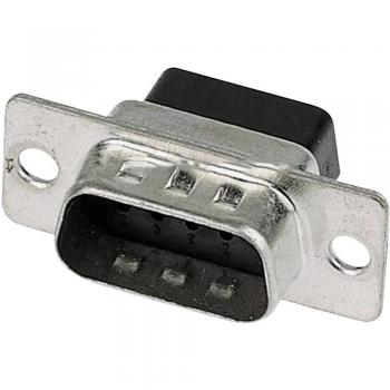 Embase Sub-D mâle, 9 contacts, 180°, Harting D03765