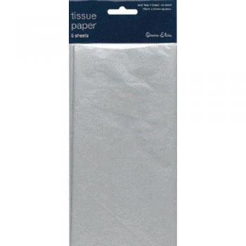 Metallic Silver Tissue Paper
