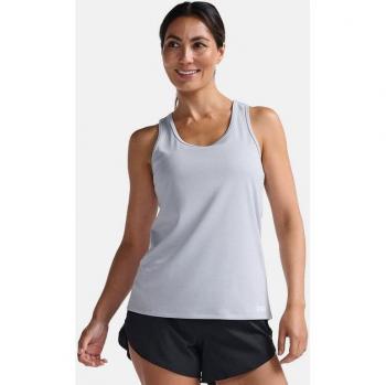 Gris Reflective 2XU Aero Sleeveless T-Shirt XS Female