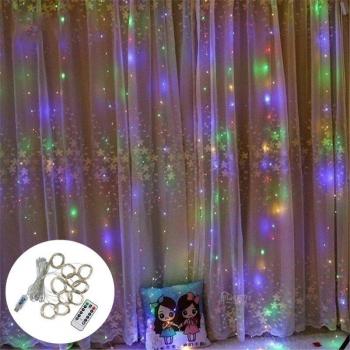 Luces Festivas Kerst 3M en Cortina