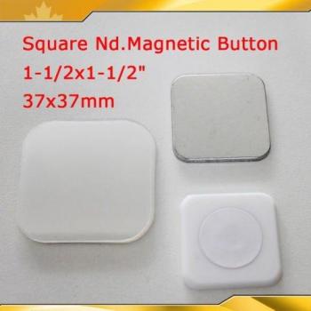 Set de 100 Botones Magnéticos Cuadrados 37x37mm para Nevera