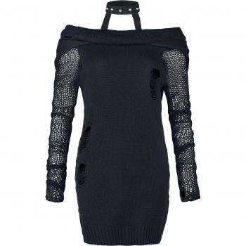 Vixxsin Absence of Light Top Strickpullover, Farbe Schwarz, Damen, Größe XL