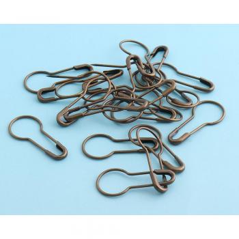 Bronze Bulb Safety Pins for Garment