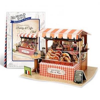 Puzzle 3D Estilo Global Francia – Restaurante Tradicional, Modelo DAM