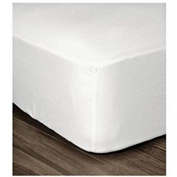 Coprimaterasso in Cotone 160 x 200 cm Bianco