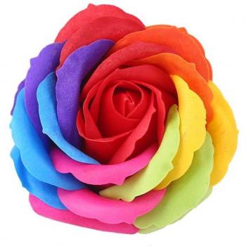 Set de 6 savons en forme de fleurs