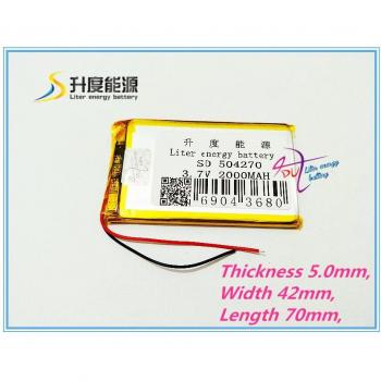 Système de suivi véhicule 504270 avec batterie Li‑Poly 3,7 V 2000 mAh