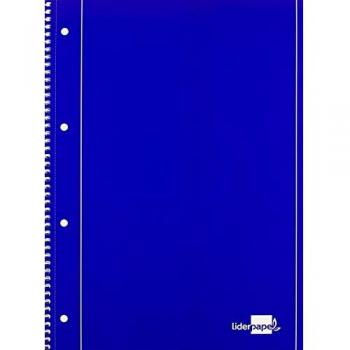 Caderno Quadriculado A4 Espiral Azul 80 Folhas