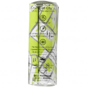 Crumpled city map. Zurich