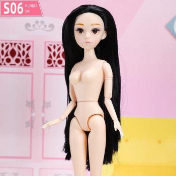 Muñeca para niñas de 30 cm con pelo dorado y 26 articulaciones
