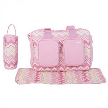Premium Changing Bag with Chevron Design for Babies