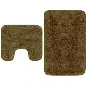 Bathroom Mat Set 2 Pieces White