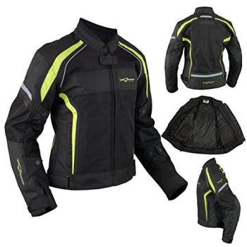 Giubbotto A‑Pro Donne Moto Fluo Sport Peak, Impermeabile, Taglia M