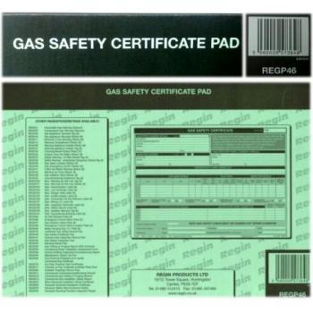 Regin Gas Safety Compliance Record Pad