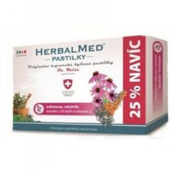 DR. WEISS HerbalMed pastilky Echinacea + rakytník + vitamín C 24+6 pastilek