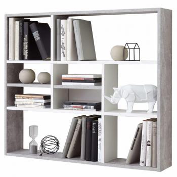 9-Compartment Wall Shelf Concrete Grey
