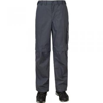 Graue X‑Large Trespass Mallik Herrenhose – wasserdicht, UV‑Schutz, abnehmbare Beine