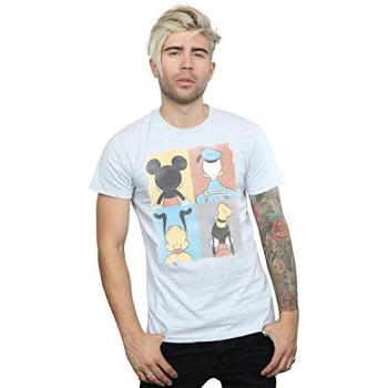 Men’s 3XL Grey Mickey Mouse Four‑Back T‑Shirt by Disney