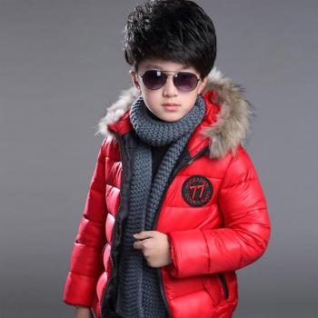 Chengyan Fan Boys Sweet Princess Winter Models Thick Cotton Down Jacket Leather Grass Rojo 150: Abrigo Invernal de Lana Gruesa y Plumas, Estilo Princesa Roja