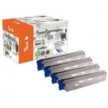 Spar Pack Peach – Kompatibel mit OKI MC851/861 (bk, c/m/y)