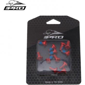 IIIPRO 12 Pcs Colorful MTB Disc Brake Rotor Screws T25 M5x11.5mm