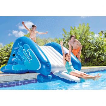 Ladeira Húmida Inflável Azul Kool Splash