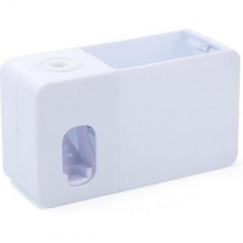 Automatic Toothpaste Squeezer with Wall-Mount Toothbrush Holder