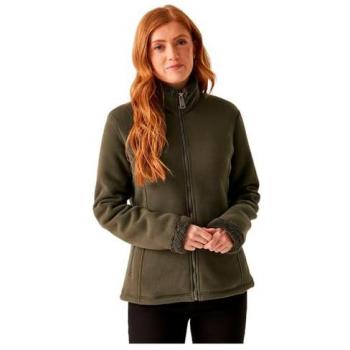 Regatta Women's Brandall Full Zip Heavyweight Fleece Jacket in Dark Khaki, Size 16