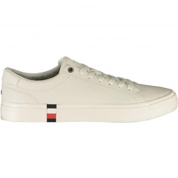 Elegant Beige Lace-Up Sneakers with Logo Detail
