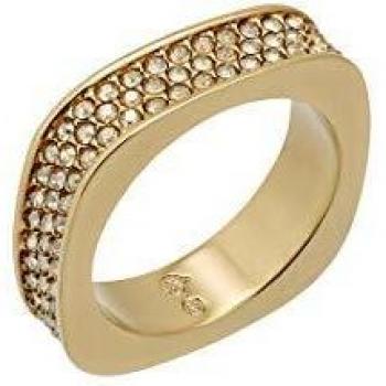 Anillo Bañado en Oro Amarillo con Cristales Swarovski