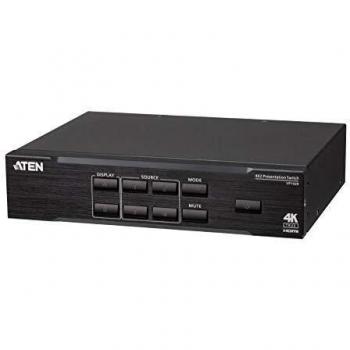 4 x 2 True 4K Presentation Matrix Switch HDMI VGA audio incorporante