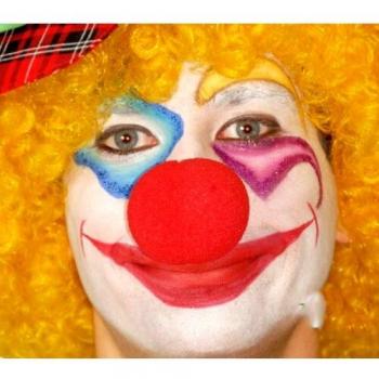 Accessorio per Feste, Carnevale e Halloween: Naso di Schiuma da Clown Rosso da 5 cm