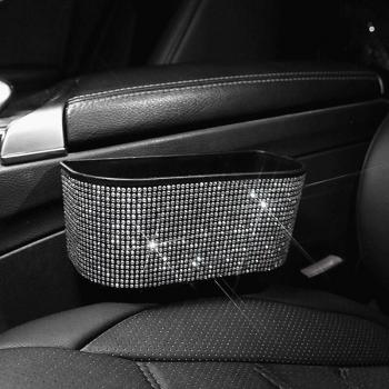 Portable Rhinestone Trash Holder