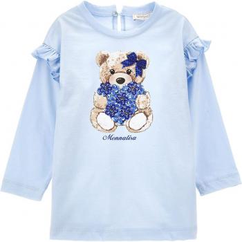 Monnalisa Maxi T-shirt van 100% Katoen met Galette