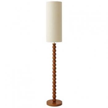 Valuelights Wyatt Rustic Linen Tall Floor Lamp