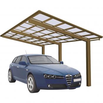 XIMAX Carport Unterstand Linea Bronze 137 kg/m²