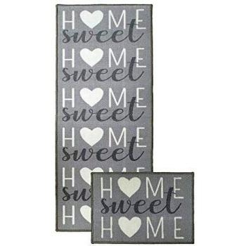 Grey Home Comfort Runner and Doormat Combo