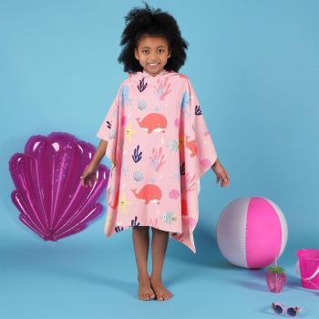 Dreamscene Kids Under The Sea Print Towel Poncho
