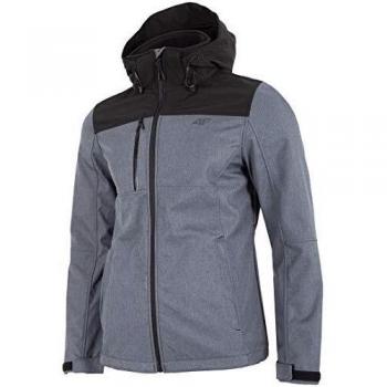 4F Herrenjacke Softshell Grau