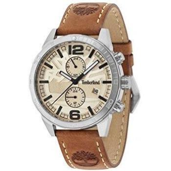 Timberland Men's 15256JS/07 Leather Strap Watch