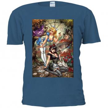 Alice's Cat Wonderland T‑Shirt