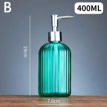 Leakage-proof 400ml Glass Soap Dispenser