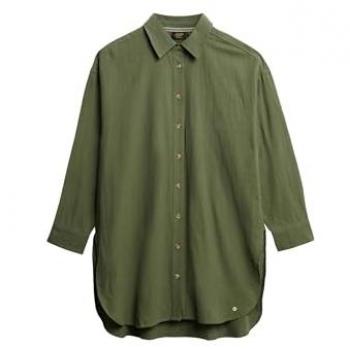 Ibiza Longline Camicia da Spiaggia Superdry Verde XS