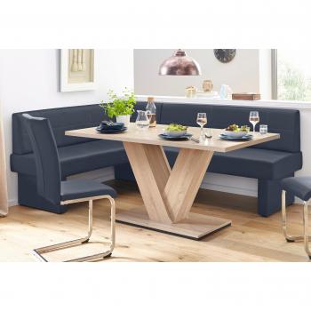 Home affaire Eckbank blau 222x89x162 cm