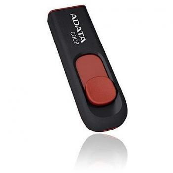 USB 2.0 C008 Slider Stick – 32 GB, schwarz und rot – ADATA