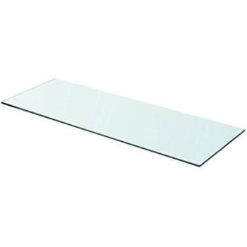 70x25 cm Clear Glass Shelf Panel vidaXL